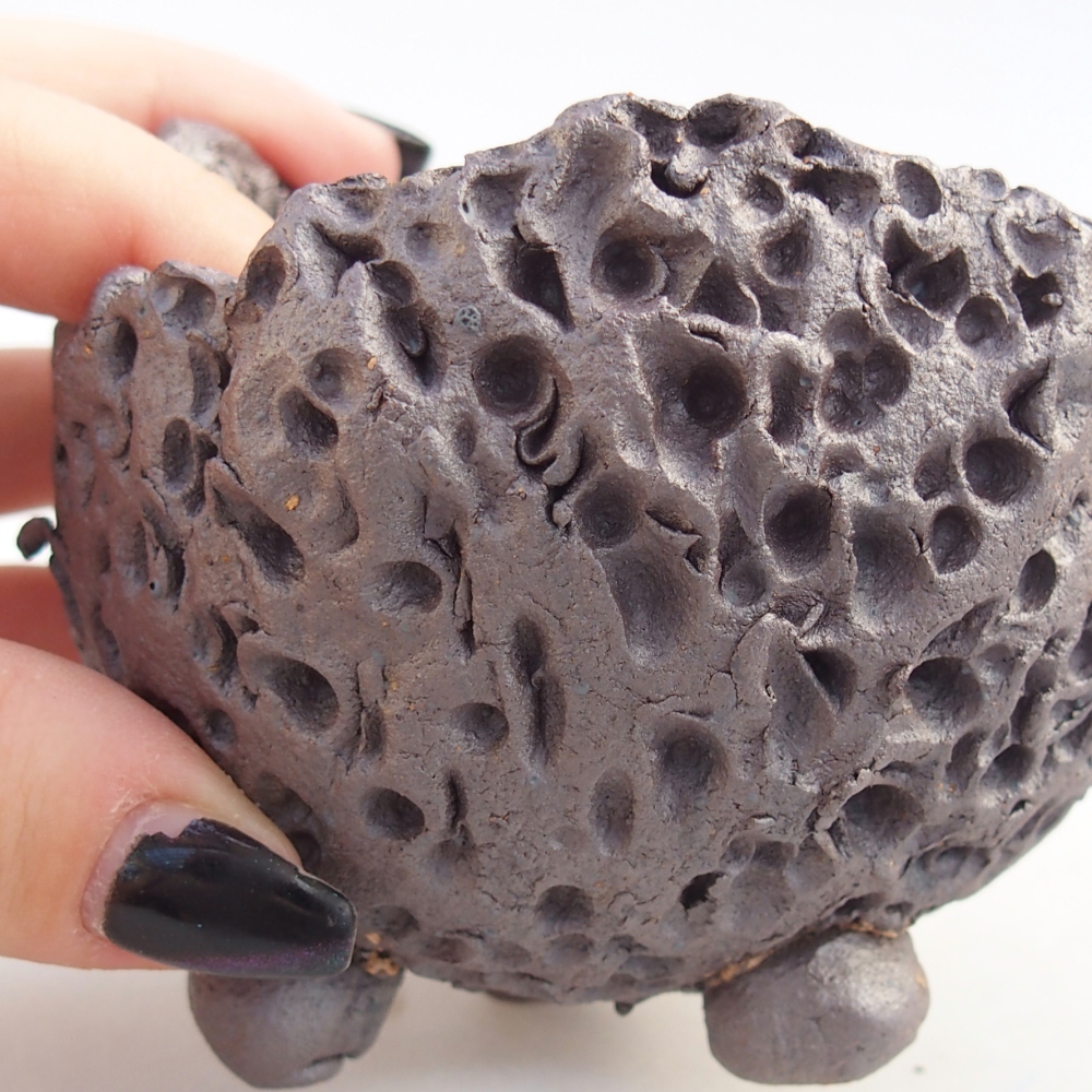 Conchiglia in ceramica 8,5 x 8,5 x 7,5 cm, colore metallizzato