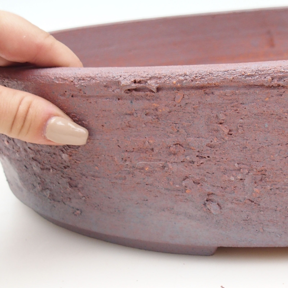 Ciotola per bonsai 44 x 37 x 9 cm , colore metallo - SOLO RITIRO PERSONALE o trasporto su pallet