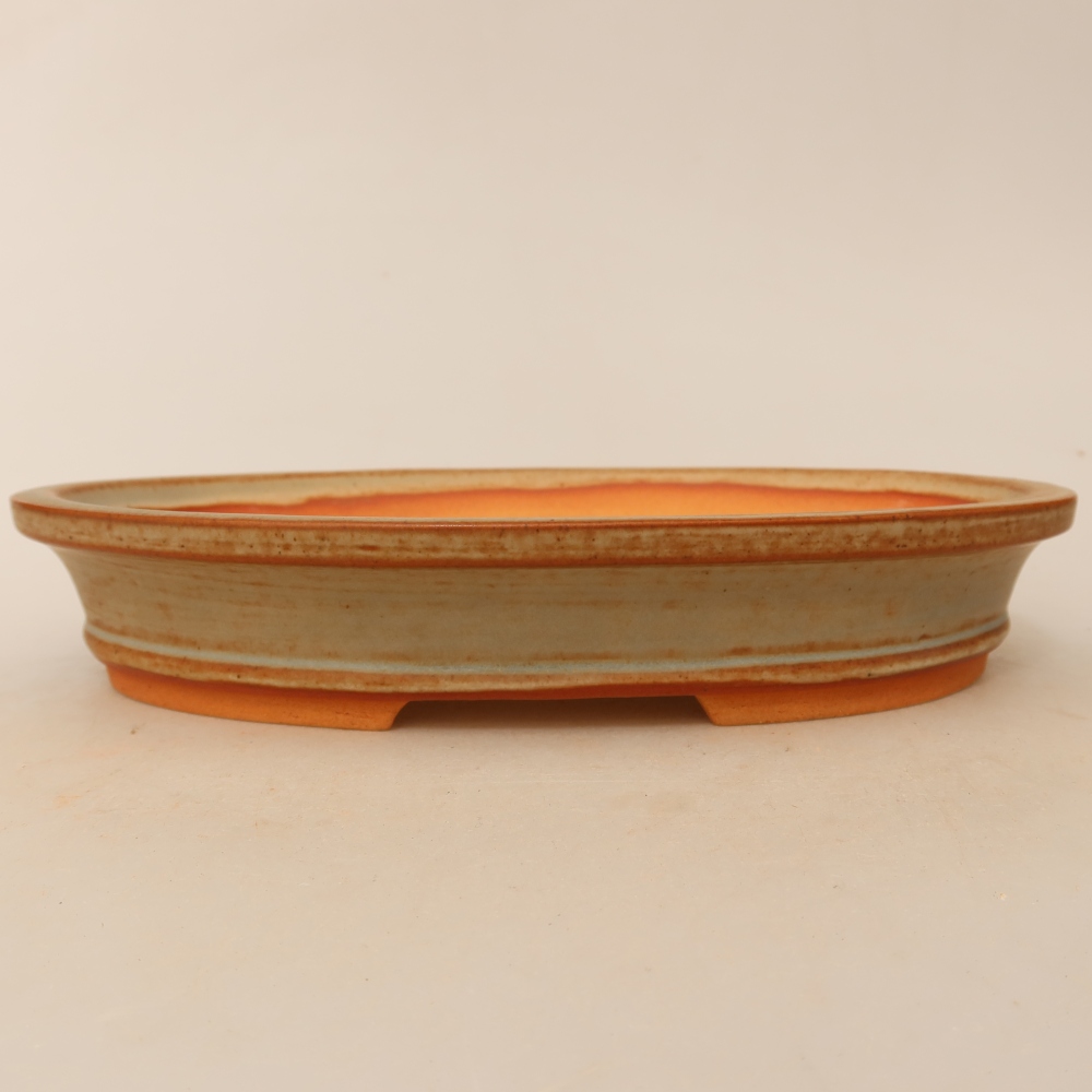 Ciotola in ceramica  21 x 14,5 x 3,5 cm, colore beige