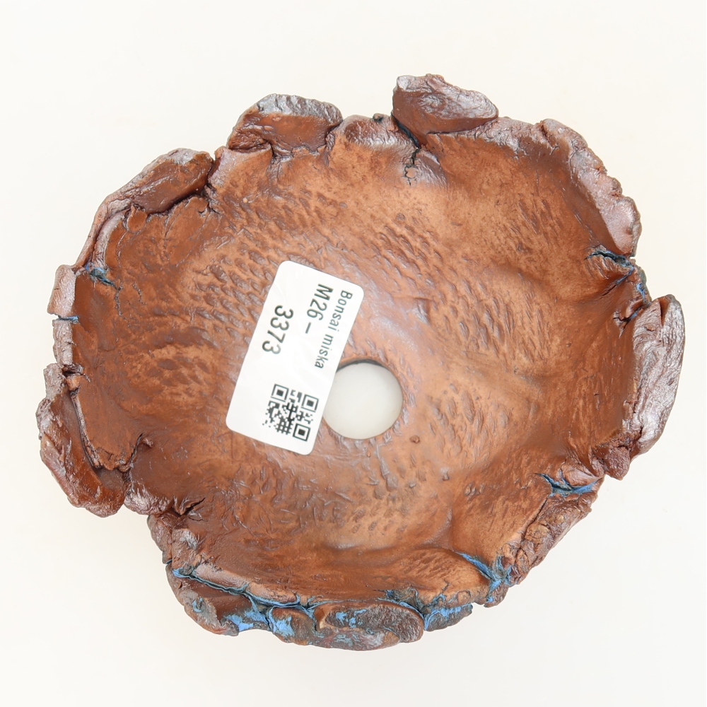 Guscio in ceramica 11 x 10,5 x 6 cm, colore blu