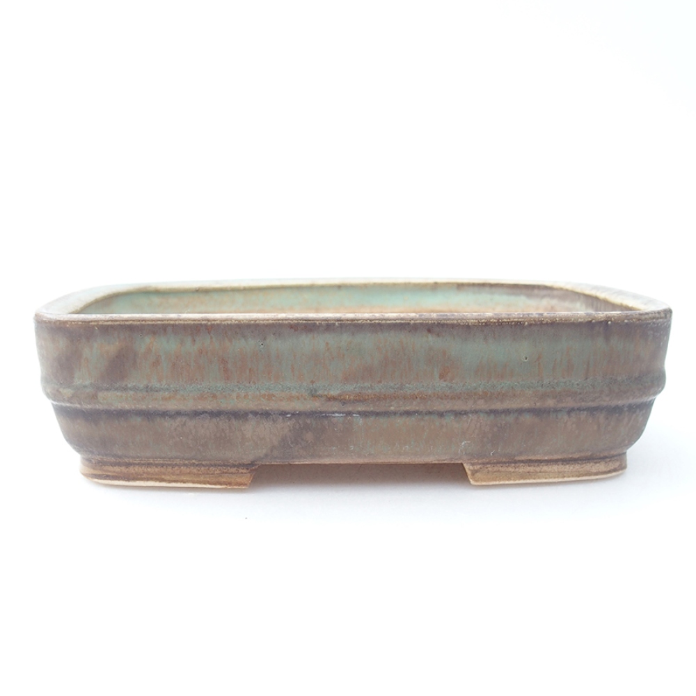 Ciotola bonsai in ceramica 17,5 x 14 x 4,5 cm, verde