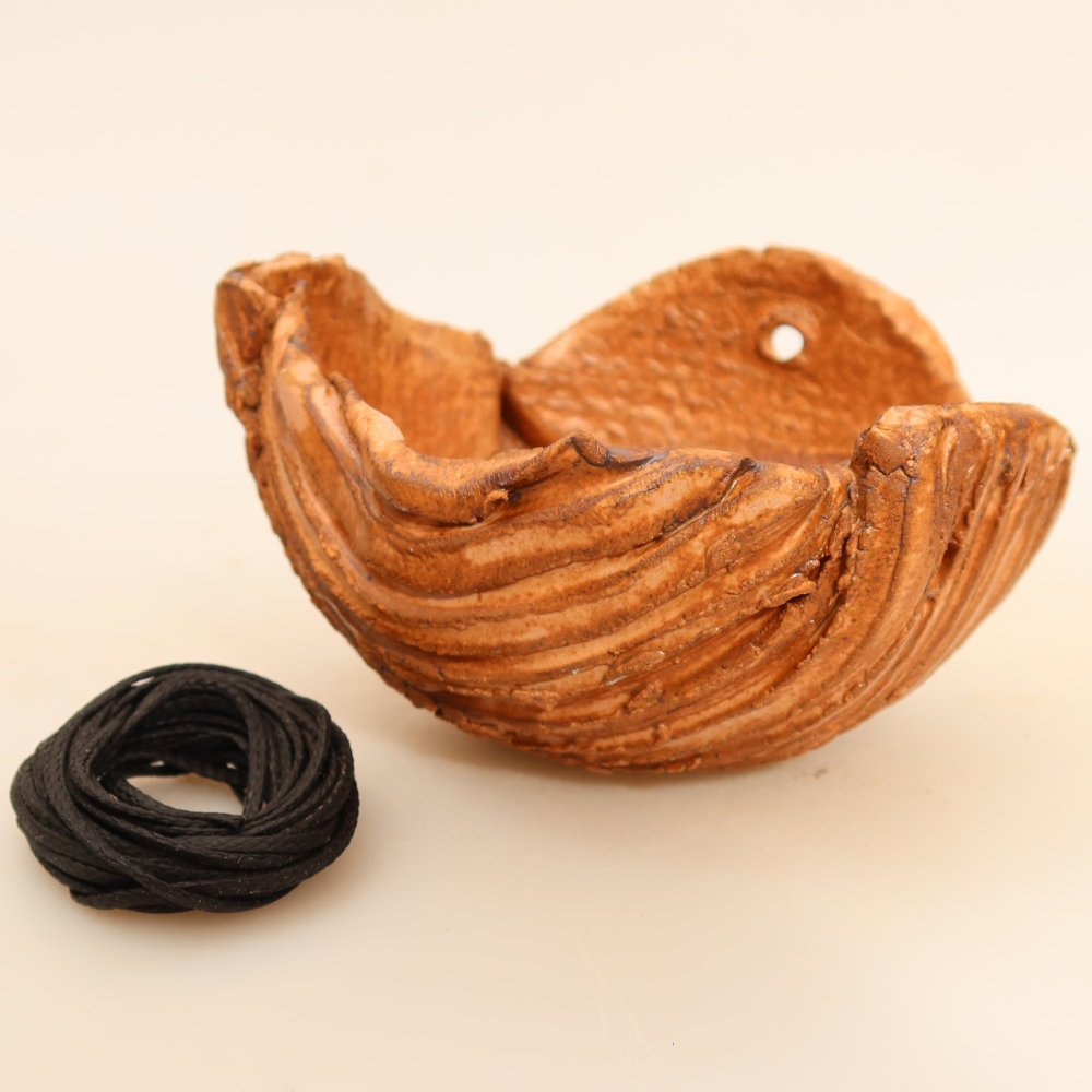 Contenitore in ceramica per Kokedama 10 x 9,5 x 6 cm, colore rosa