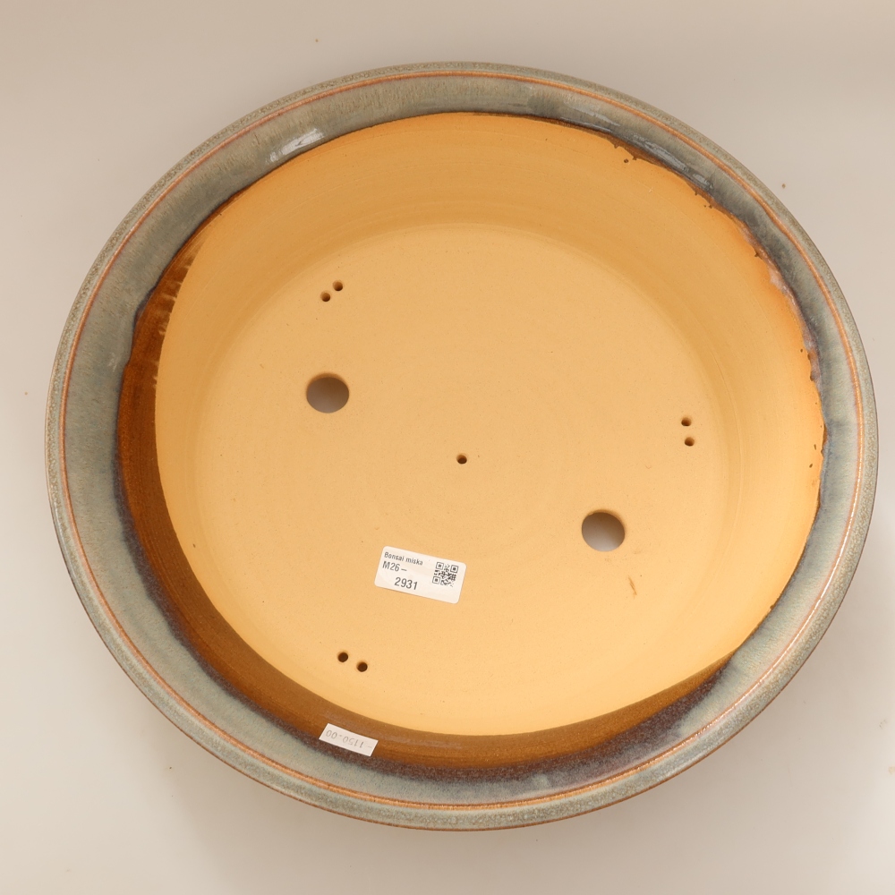 Vaso da bonsai in ceramica 35,5 x 35,5 x 9 cm, colore grigio - SOLO RITIRO IN NEGOZIO o spedizione su pallet