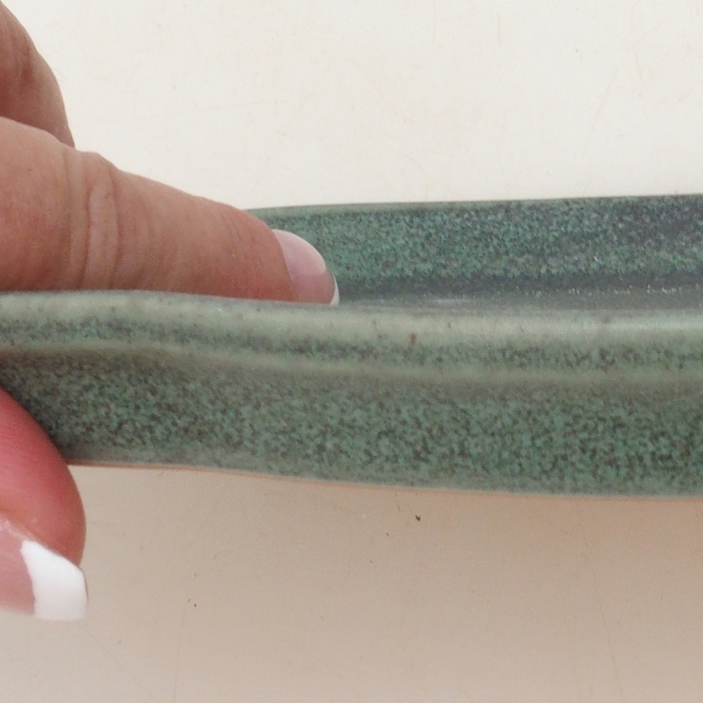 Piattino in ceramica H75 - 18,5 x 13 x 1,5 cm - verde