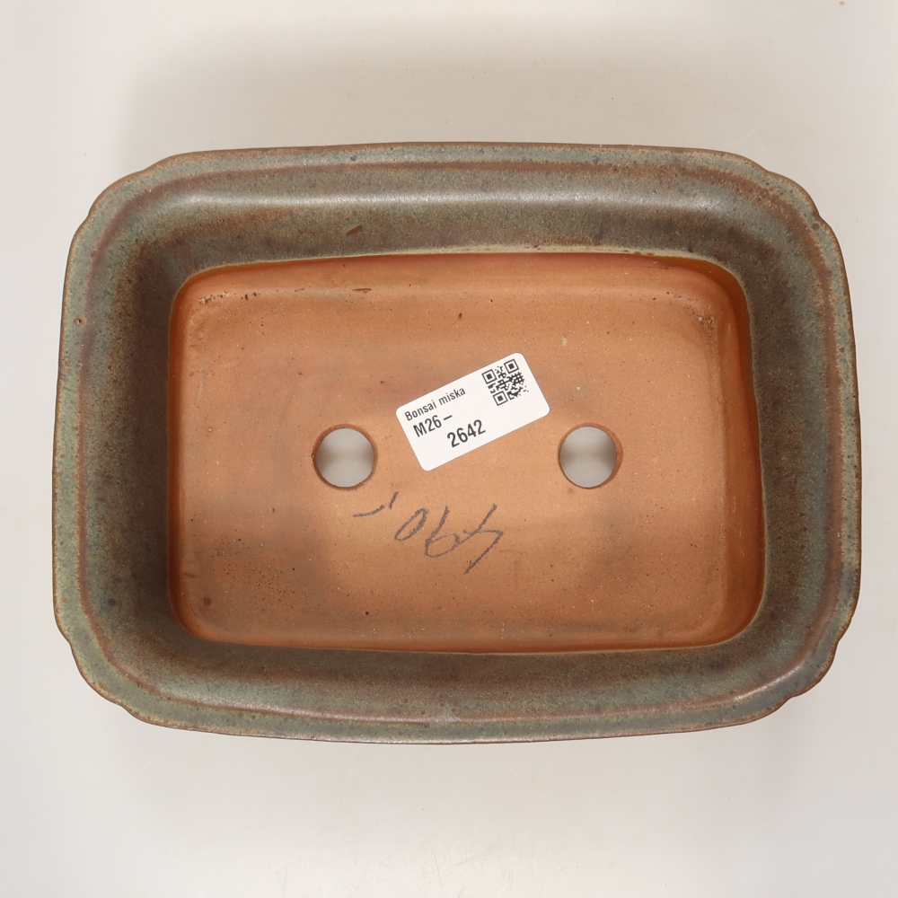 Ciotola in ceramica  20 x 15,5 x 6 cm, colore marrone