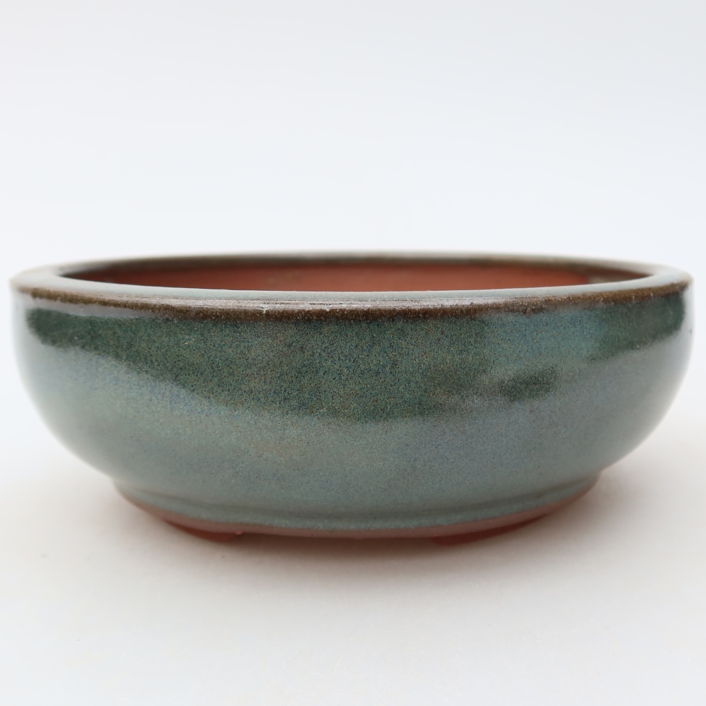 Ciotola bonsai in ceramica 14 x 14 x 5 cm, verde