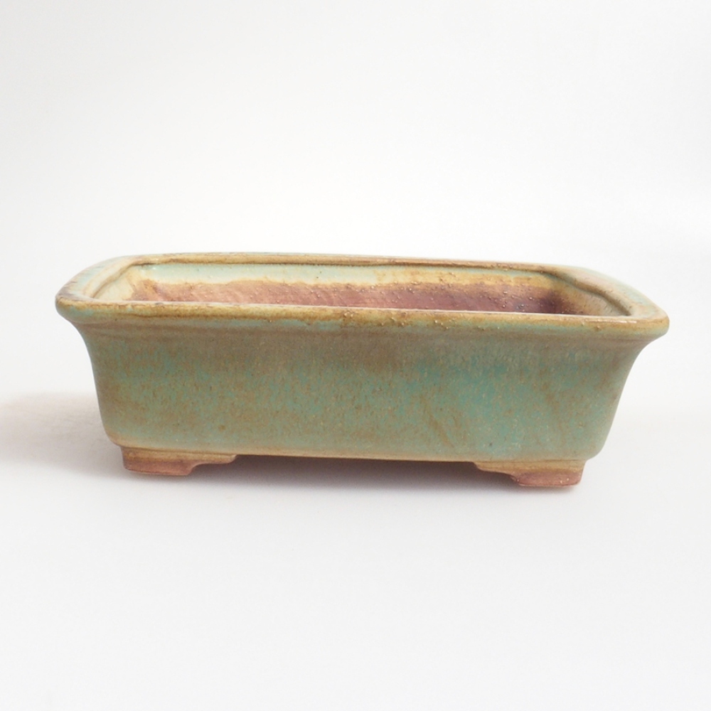 Ciotola per bonsai in ceramica 10 x 8,5 x 4 cm, marrone