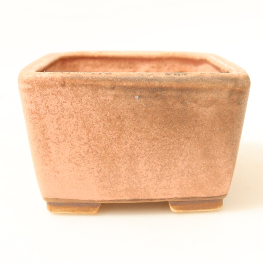 Ciotola bonsai in ceramica 8,5 x 8,5 x 5,5 cm, rosa