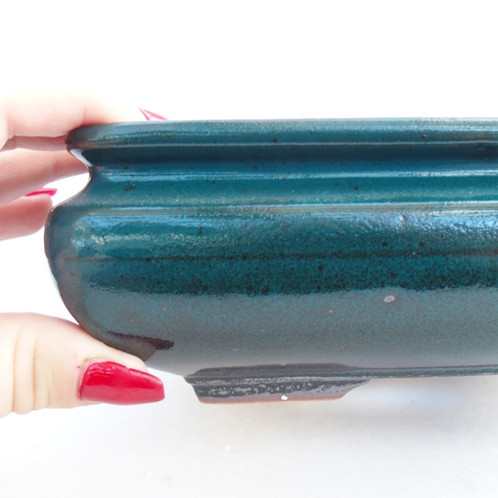 Ciotola bonsai in ceramica 26 x 26 x 8 cm, colore rosso