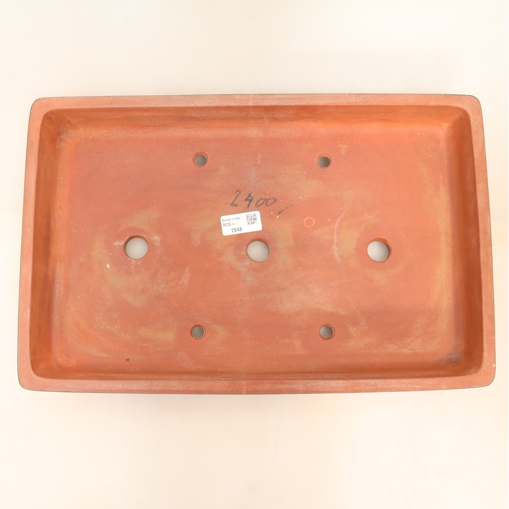 Ciotola in ceramica  45 x 29 x 6,5 cm, colore mattone - SOLO RITIRO IN NEGOZIO o spedizione su pallet