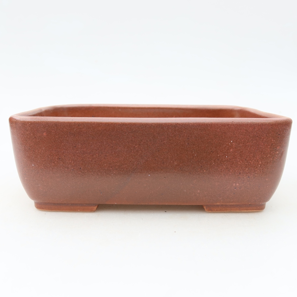 Vaso da bonsai in ceramica 16 x 10,5 x 5,5 cm, colore bordeaux