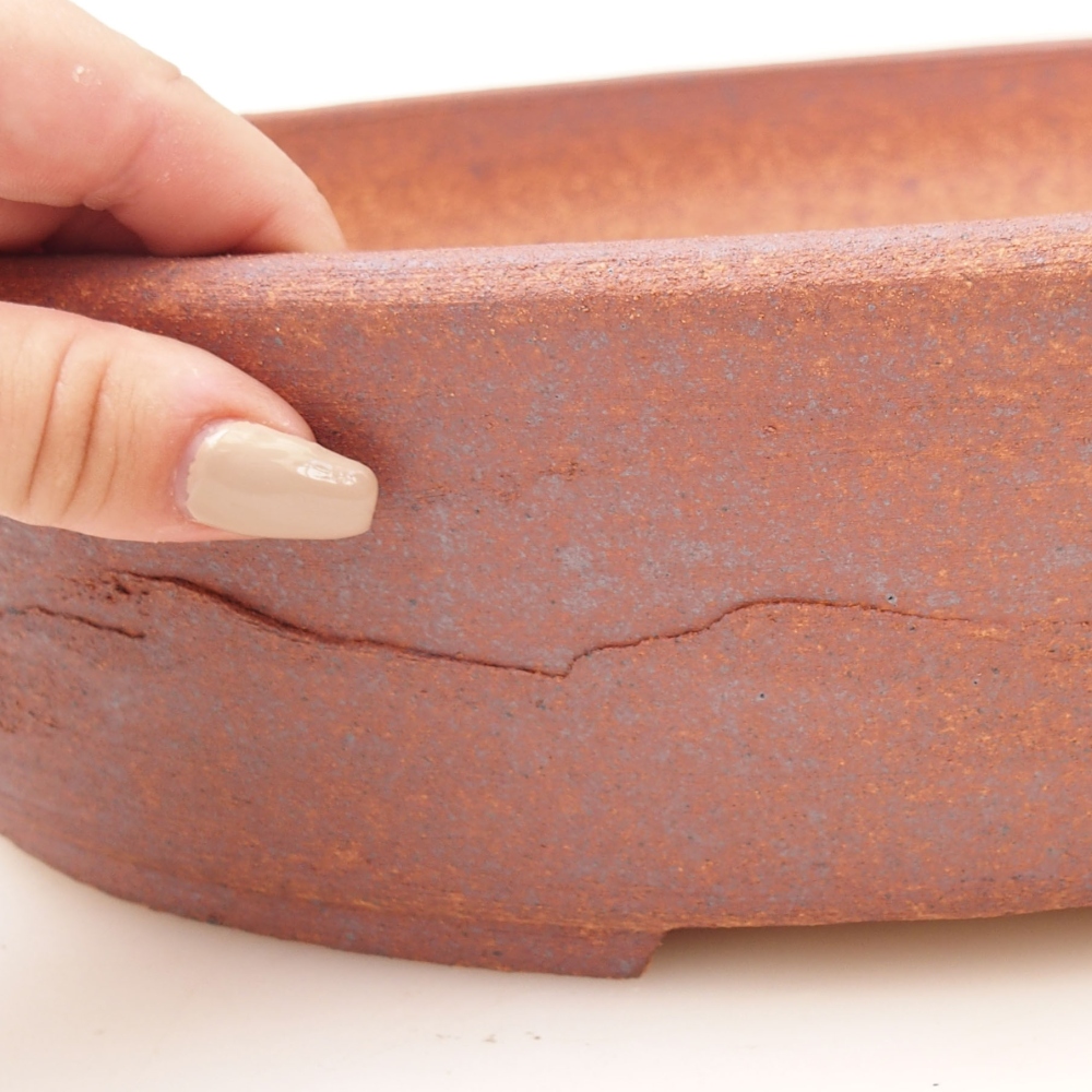 Ciotola per bonsai 38,5 x 32 x 8,5 cm , colore metallo