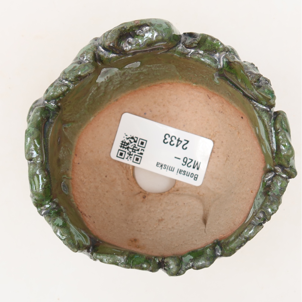 Conchiglia in ceramica 9 x 8,5 x 5,5 cm , colore verde
