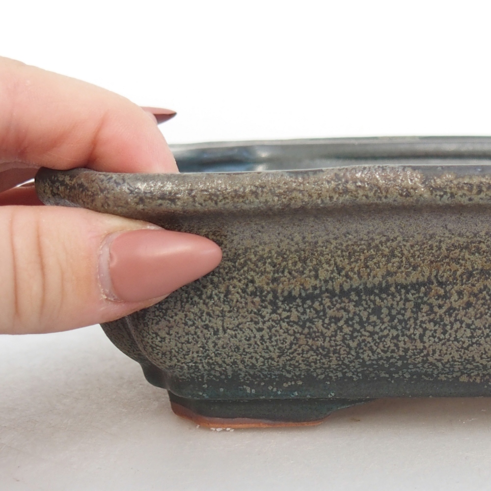 Ciotola bonsai in ceramica 26 x 26 x 8 cm, colore rosso