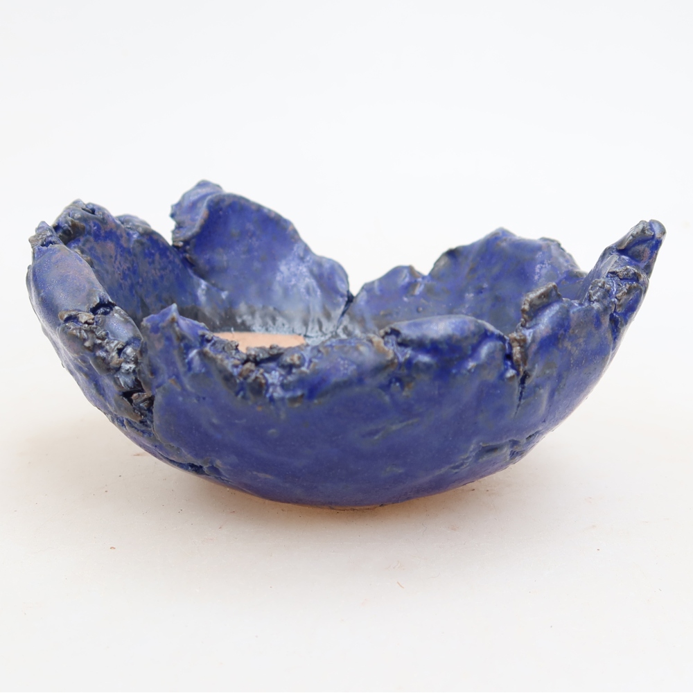 Guscio in ceramica  11,5 x 10,5 x 5,5 cm, colore blu