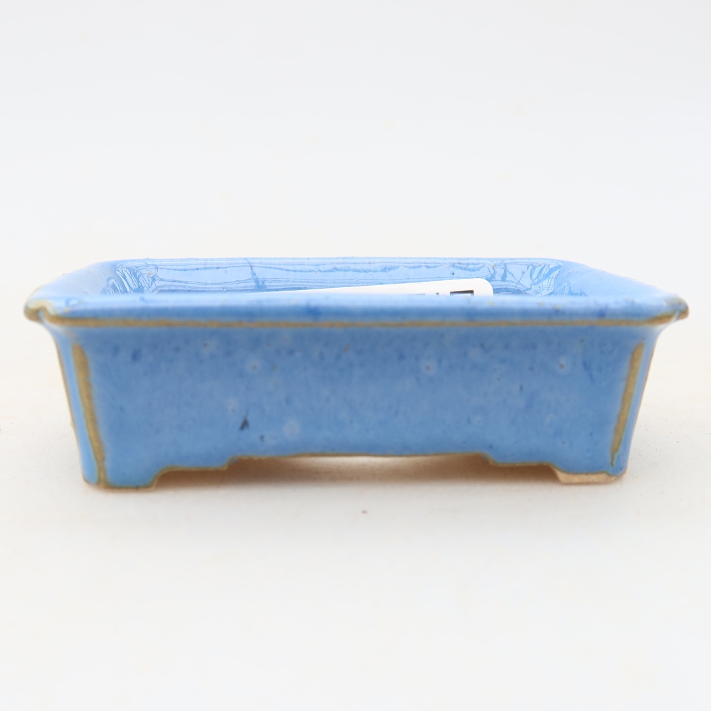 Vaso da bonsai in ceramica 7 x 5 x 2 cm, colore blu