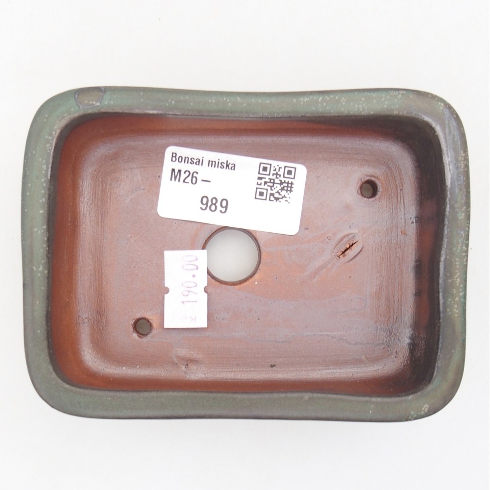 Ciotola bonsai in ceramica 11 x 8 x 3 cm, grigio