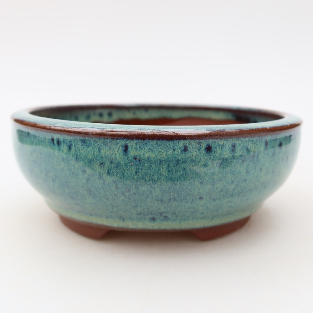 Ciotola per bonsai in ceramica 15 x 15 x 5,5 cm, colore blu