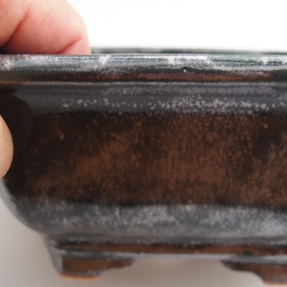 Ciotola bonsai in ceramica 23 x 21 x 7,5 cm, verde