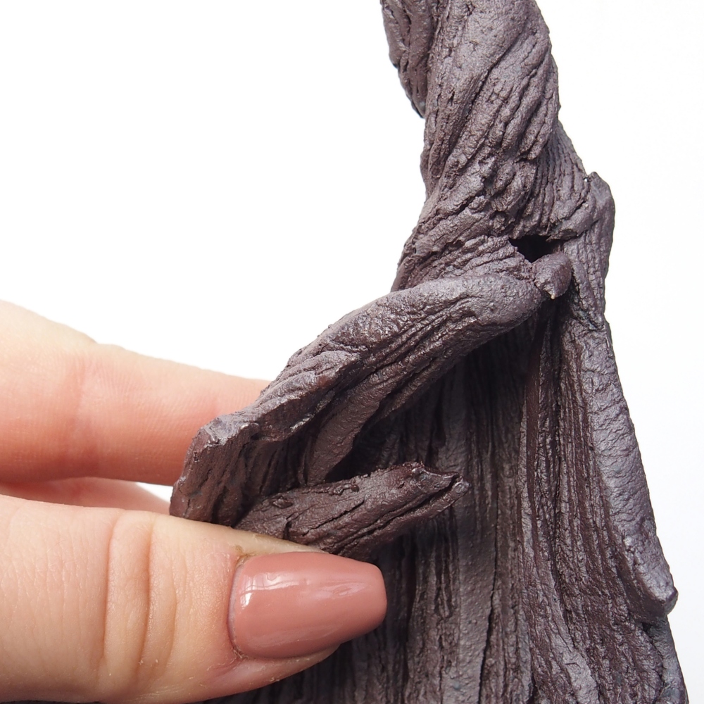 Conchiglia in ceramica 10 x 8 x 13,5 cm , colore metallo