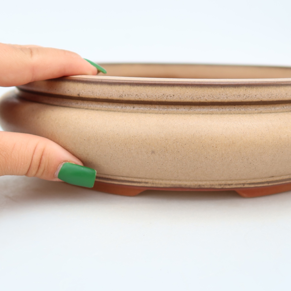 Ciotola in ceramica  23 x 23 x 7 cm, colore beige