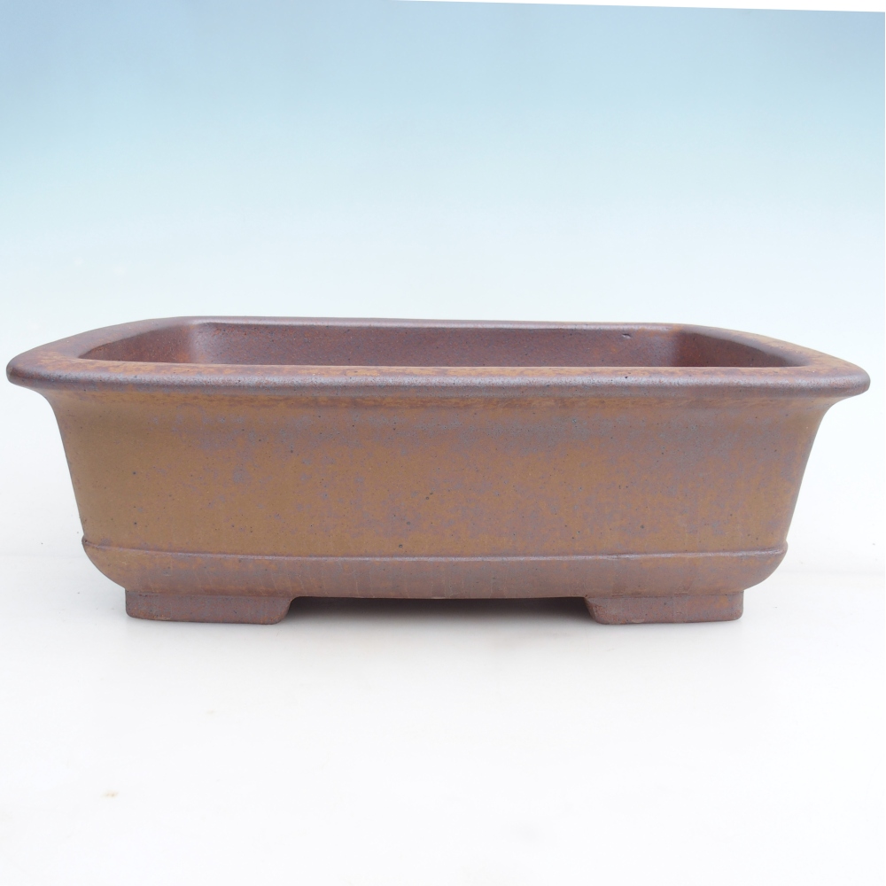 Ciotola bonsai in ceramica 37 x 28 x 12 cm, colore metallo