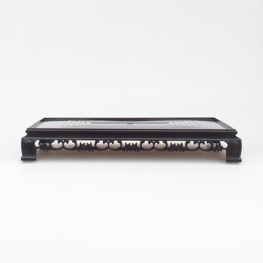 Tavolo bonsai rettangolo in plastica 27 x 17,5 x 4 cm, nero