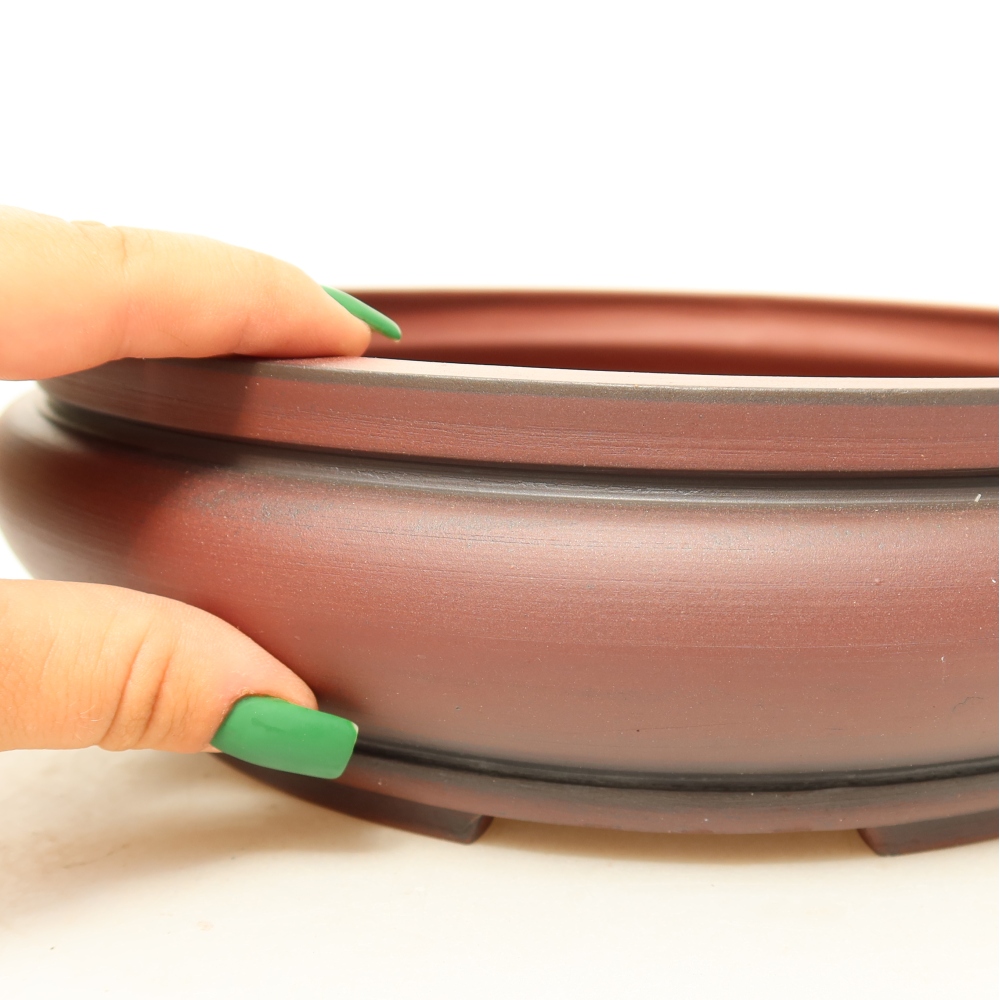 Guscio in ceramica  24,5 x 24,5 x 7,5 cm, colore mattone