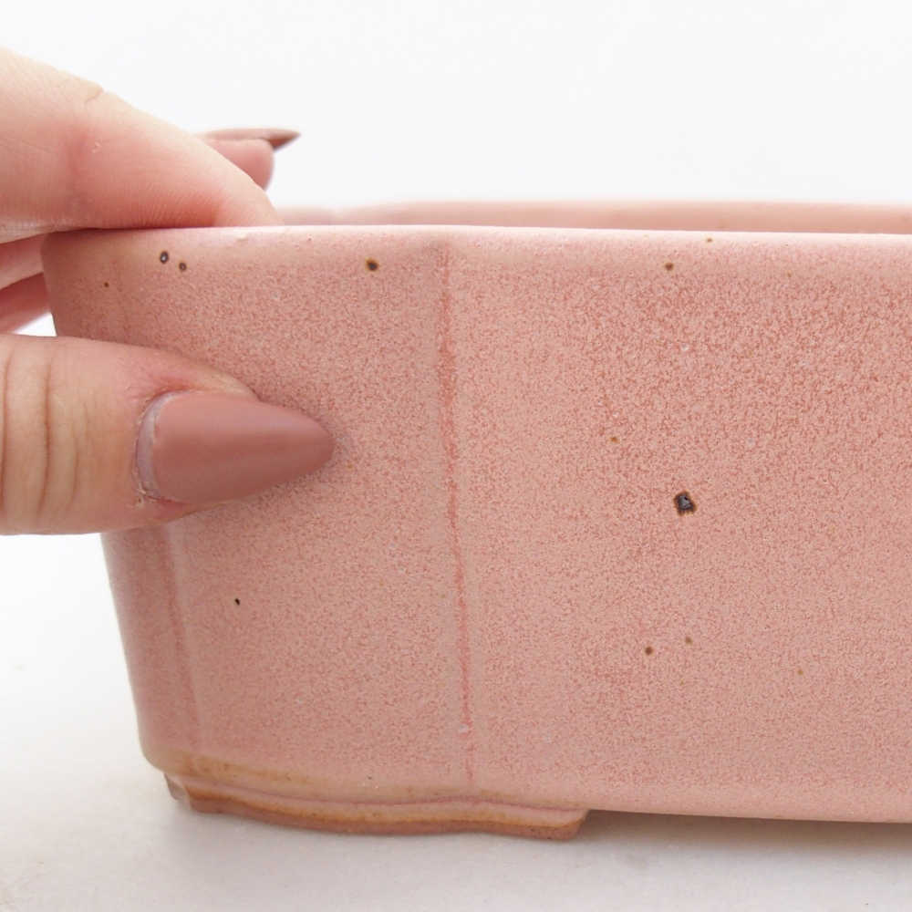 Ciotola bonsai in ceramica 26 x 26 x 8 cm, colore rosso