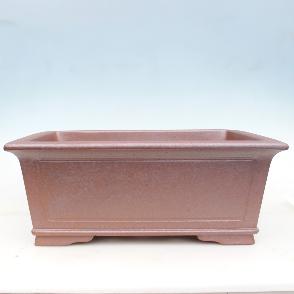 Ciotola bonsai in ceramica 51 x 37,5 x 20 cm, colore metallo - SOLO RITIRO PERSONALE o trasporto su pallet