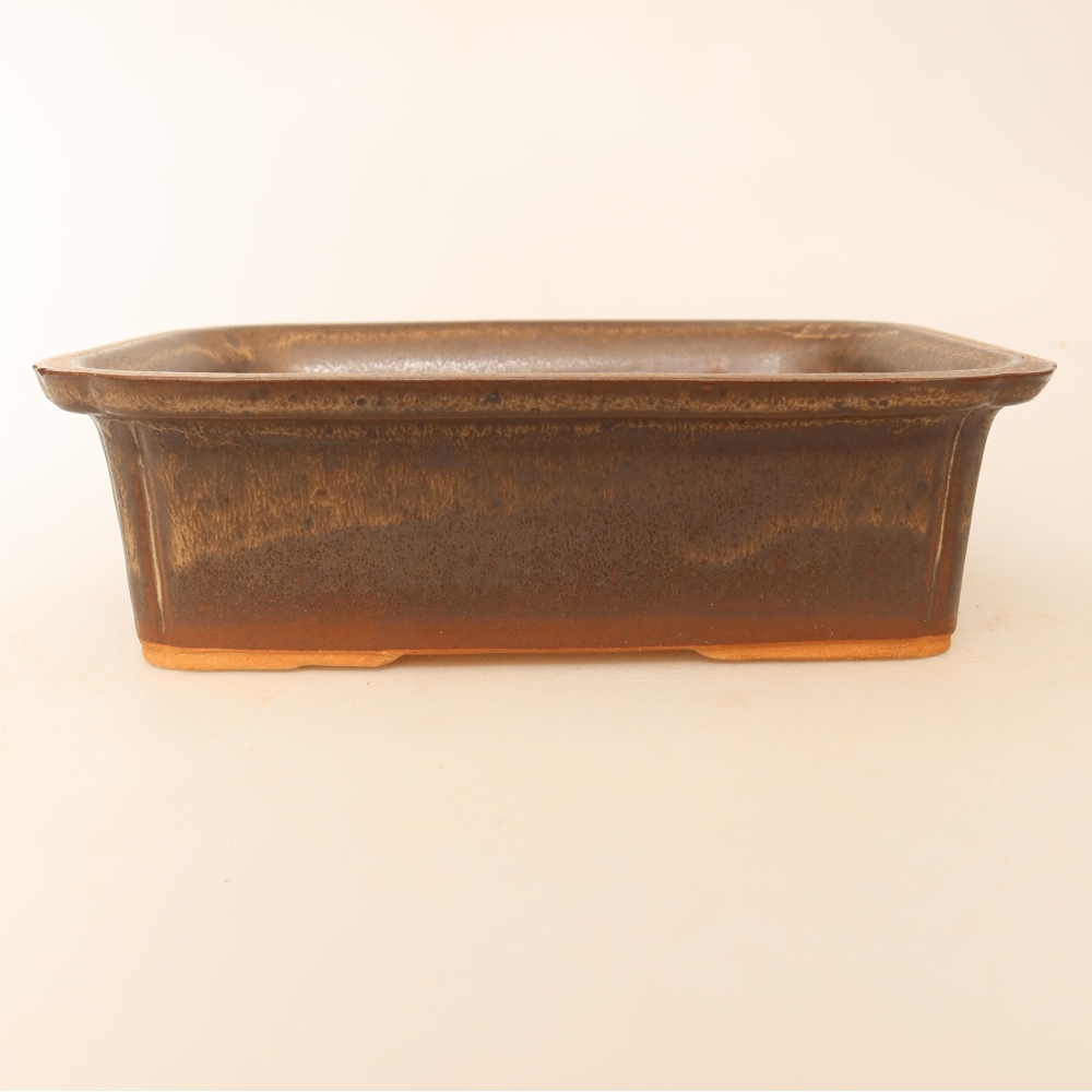 Ciotola in ceramica  20 x 15,5 x 5,5 cm, colore marrone