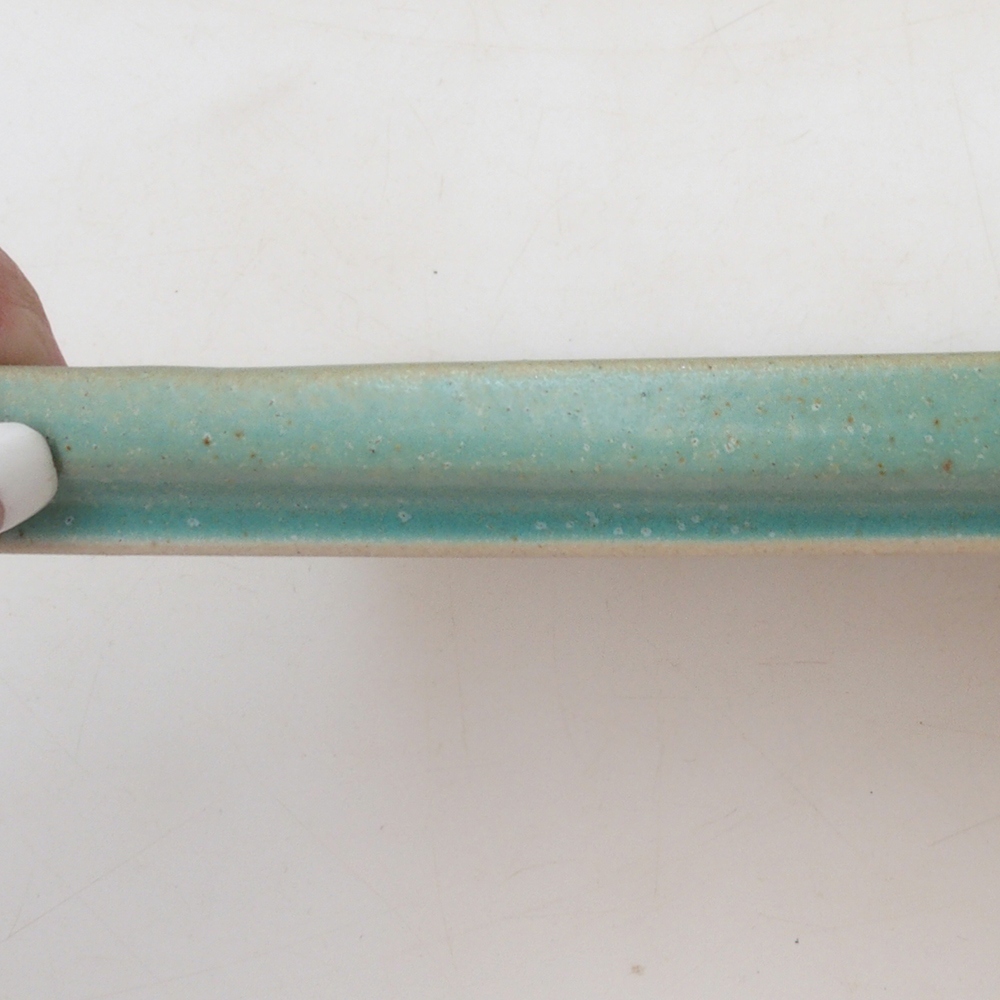 Sottovaso bonsai rettangolo 22,5 x 17 x 1,5 cm - verde