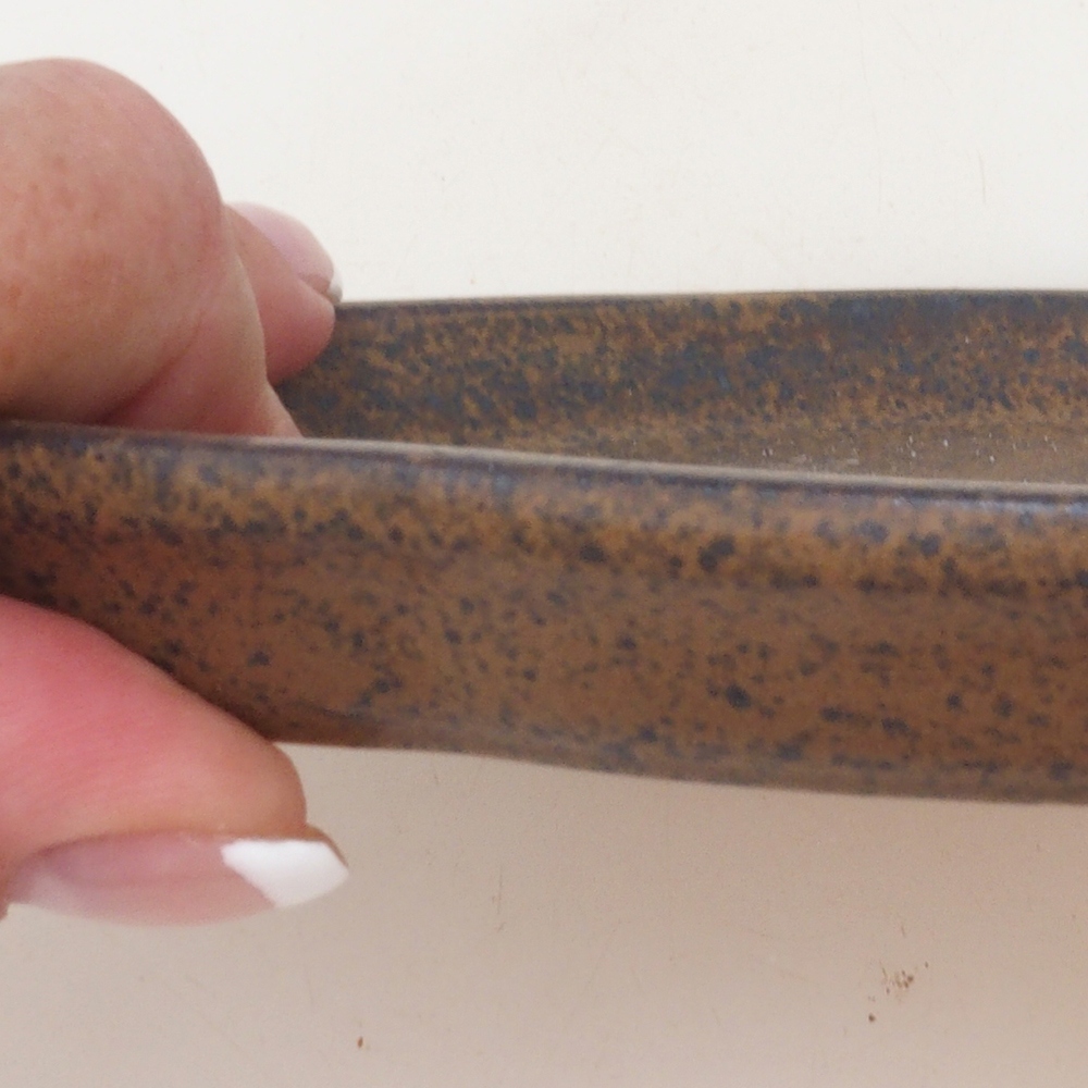 Ciotola in ceramica H75 - 18,5 x 13 x 1,5 cm - marrone