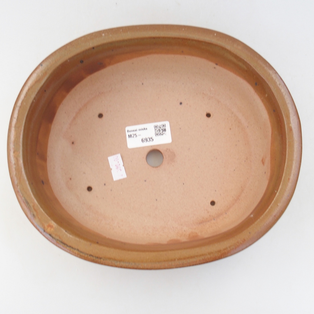 Ciotola bonsai in ceramica 26 x 26 x 8 cm, colore rosso