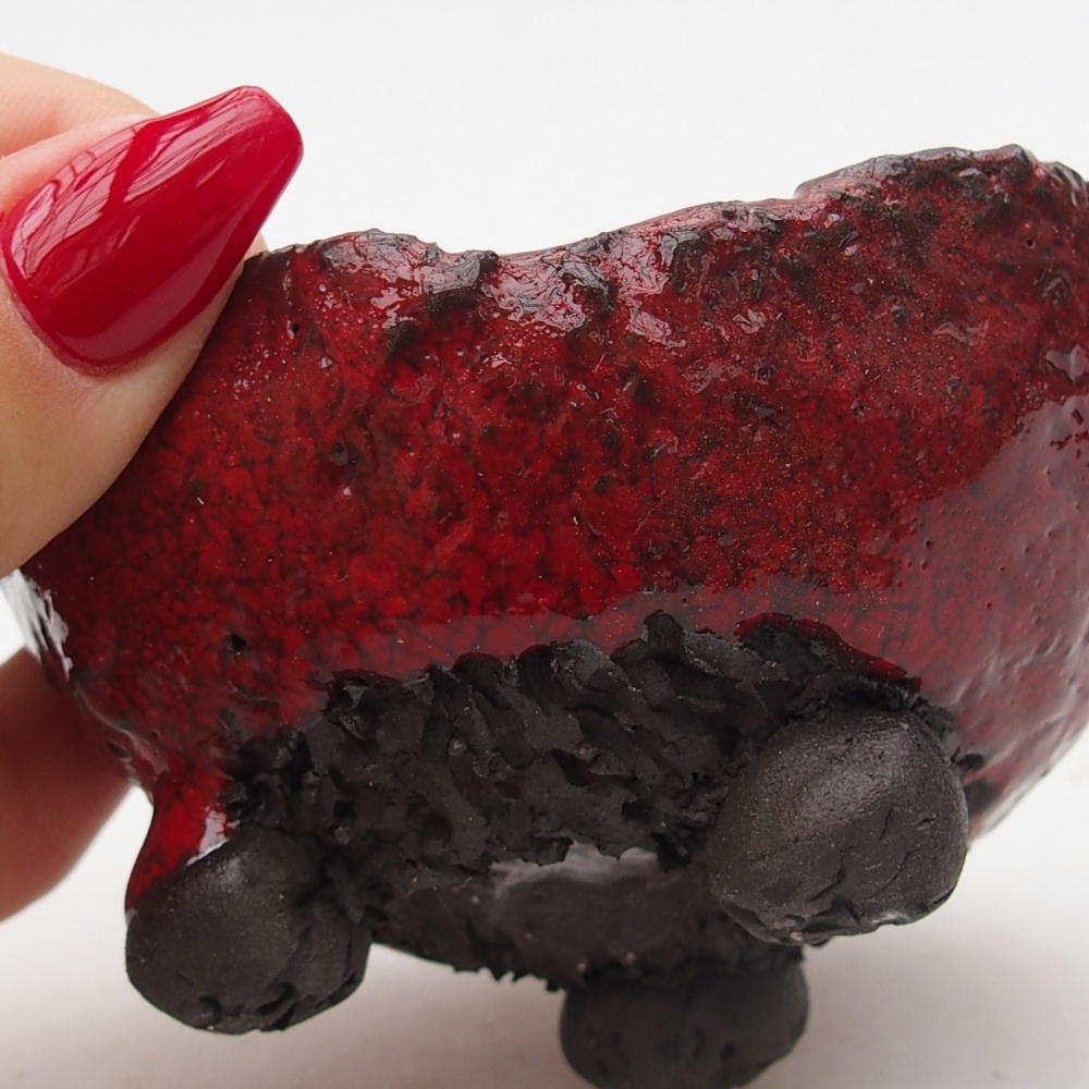 Conchiglia in ceramica 8,5 x 8 x 4,5 cm , colore rosso