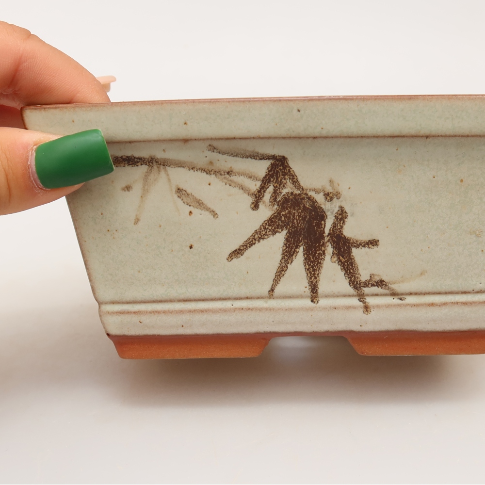 Ciotola in ceramica  14,5 x 12,5 x 7 cm, colore beige