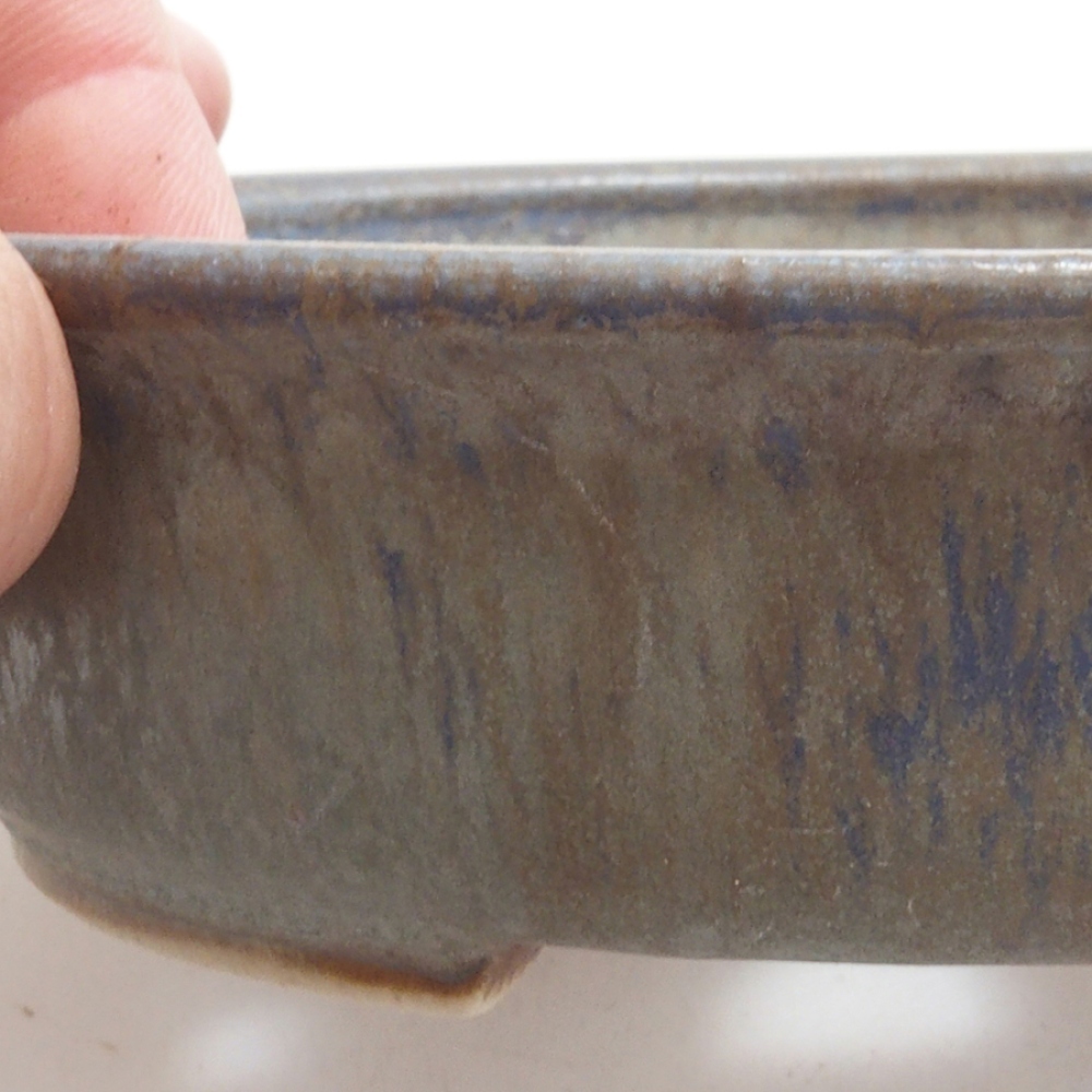 Ciotola per bonsai in ceramica 10 x 8,5 x 4 cm, marrone