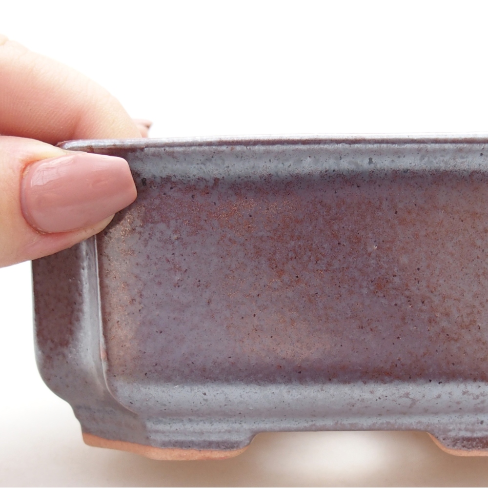 Ciotola per bonsai in ceramica 12 x 9 x 5 cm, marrone