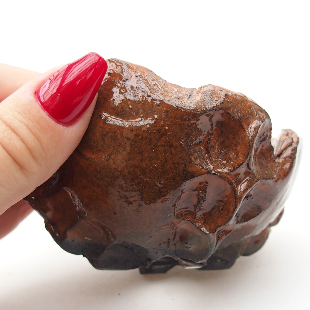 Conchiglia in ceramica 8,5 x 8 x 5 cm , colore arancione