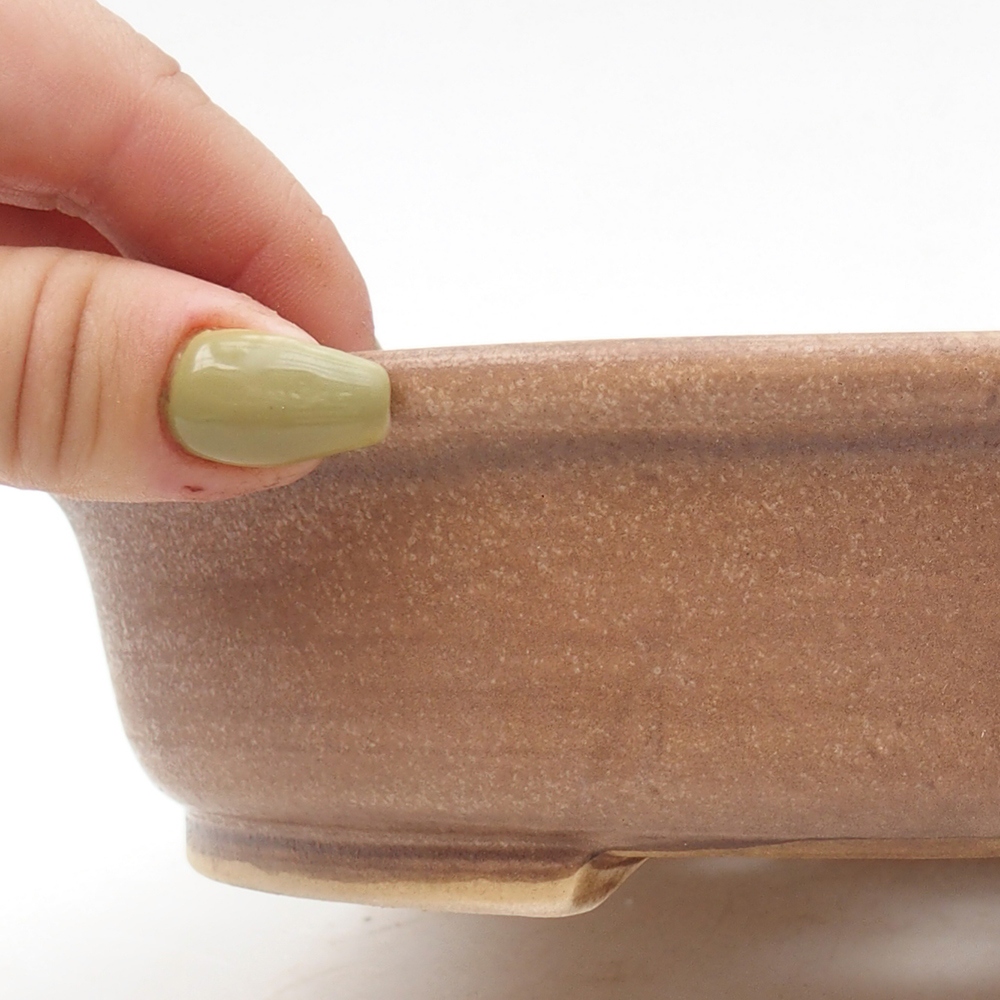 Ciotola bonsai in ceramica 21 x 19 x 5 cm, rosa