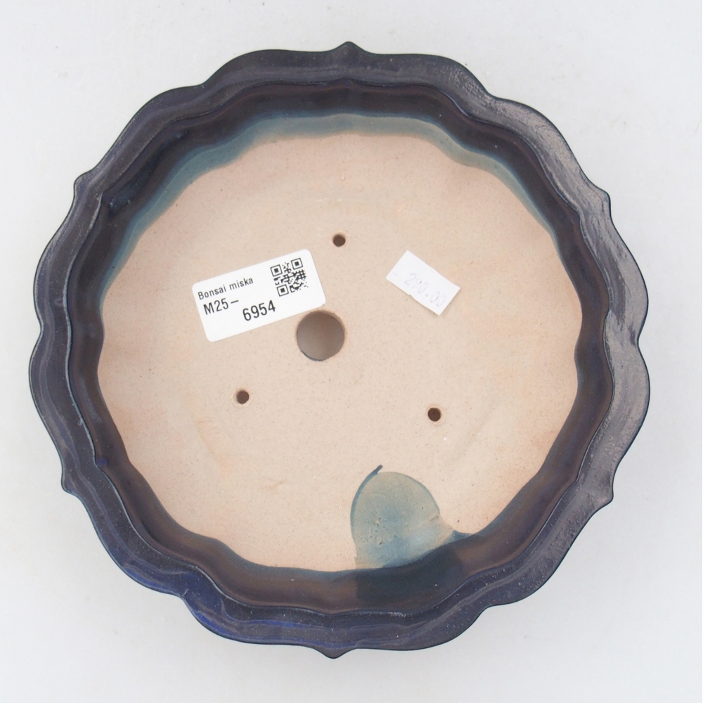 Ciotola bonsai in ceramica 26 x 26 x 8 cm, colore rosso