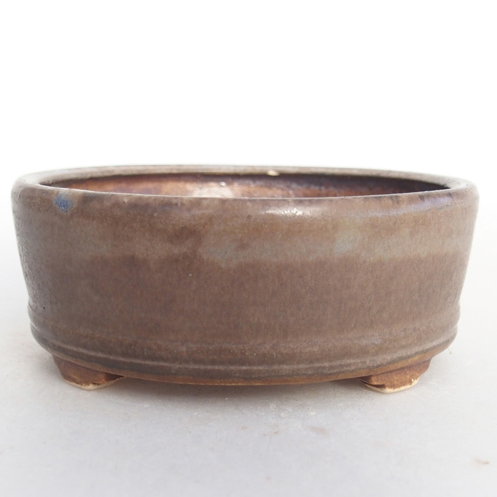 Ciotola bonsai in ceramica 9 x 9 x 3,5 cm, colore blu