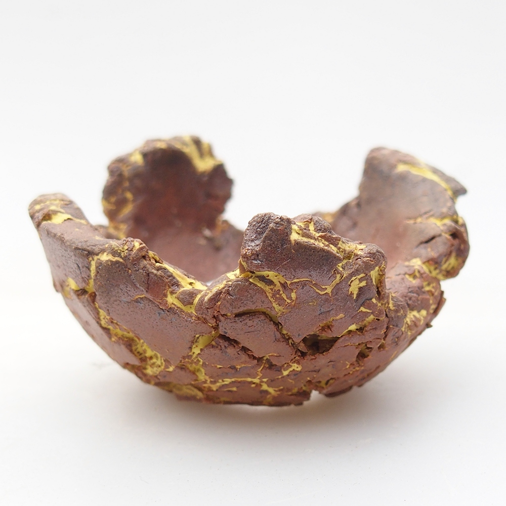 Conchiglia in ceramica 5,5 x 5 x 4 cm , colore giallo