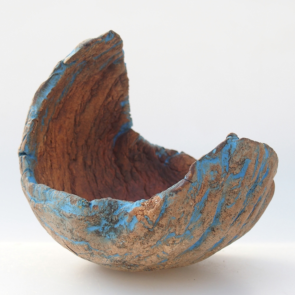 Conchiglia in ceramica 10 x 10 x 12 cm , giallo