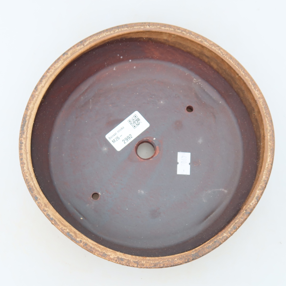 Ciotola bonsai in ceramica 21,5 x 21,5 x 6 cm, rosa