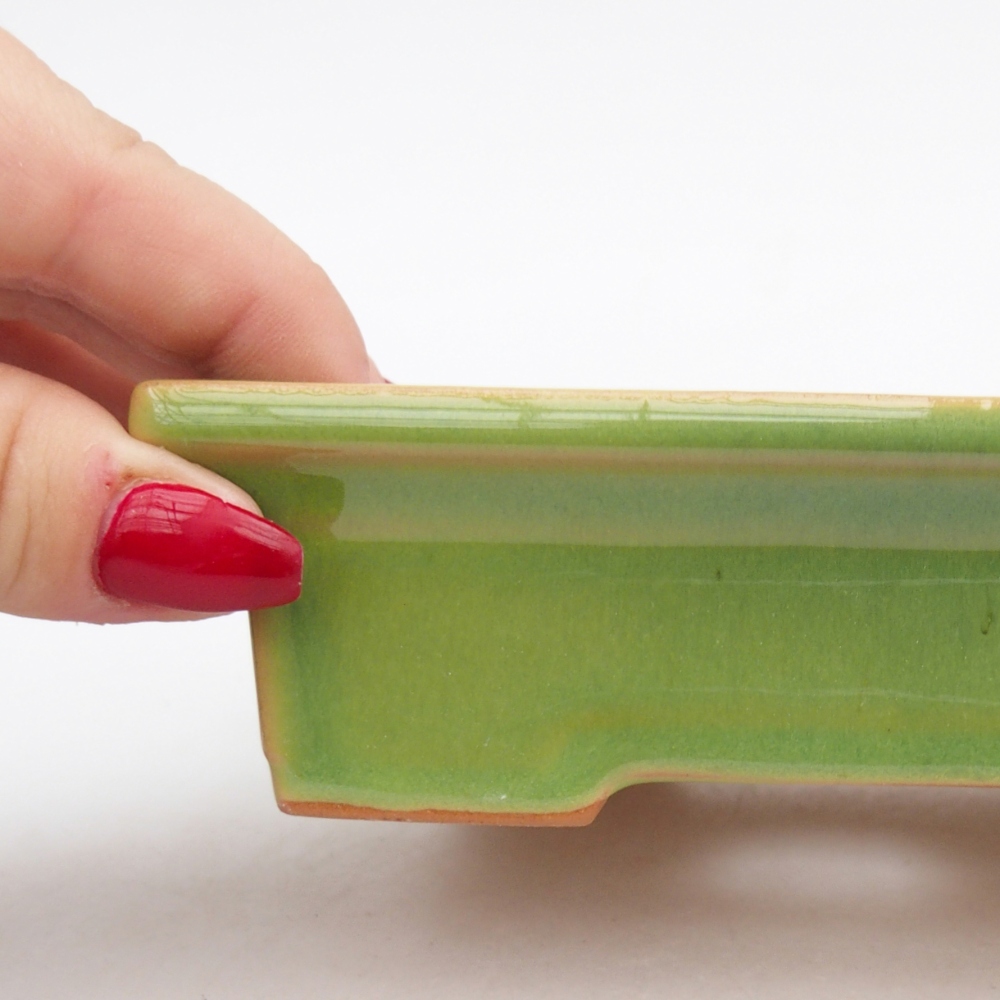 Ciotola bonsai in ceramica 26 x 26 x 8 cm, colore rosso