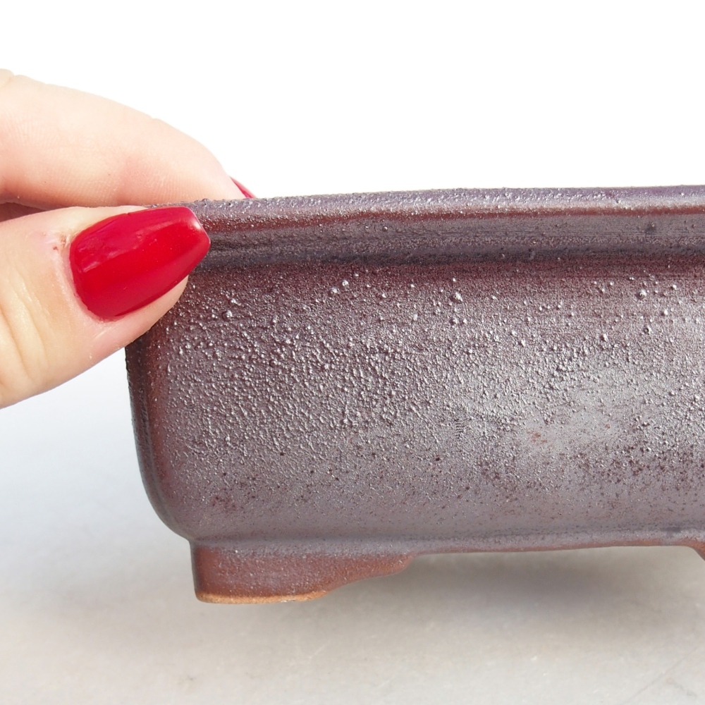 Ciotola bonsai in ceramica 26 x 26 x 8 cm, colore rosso