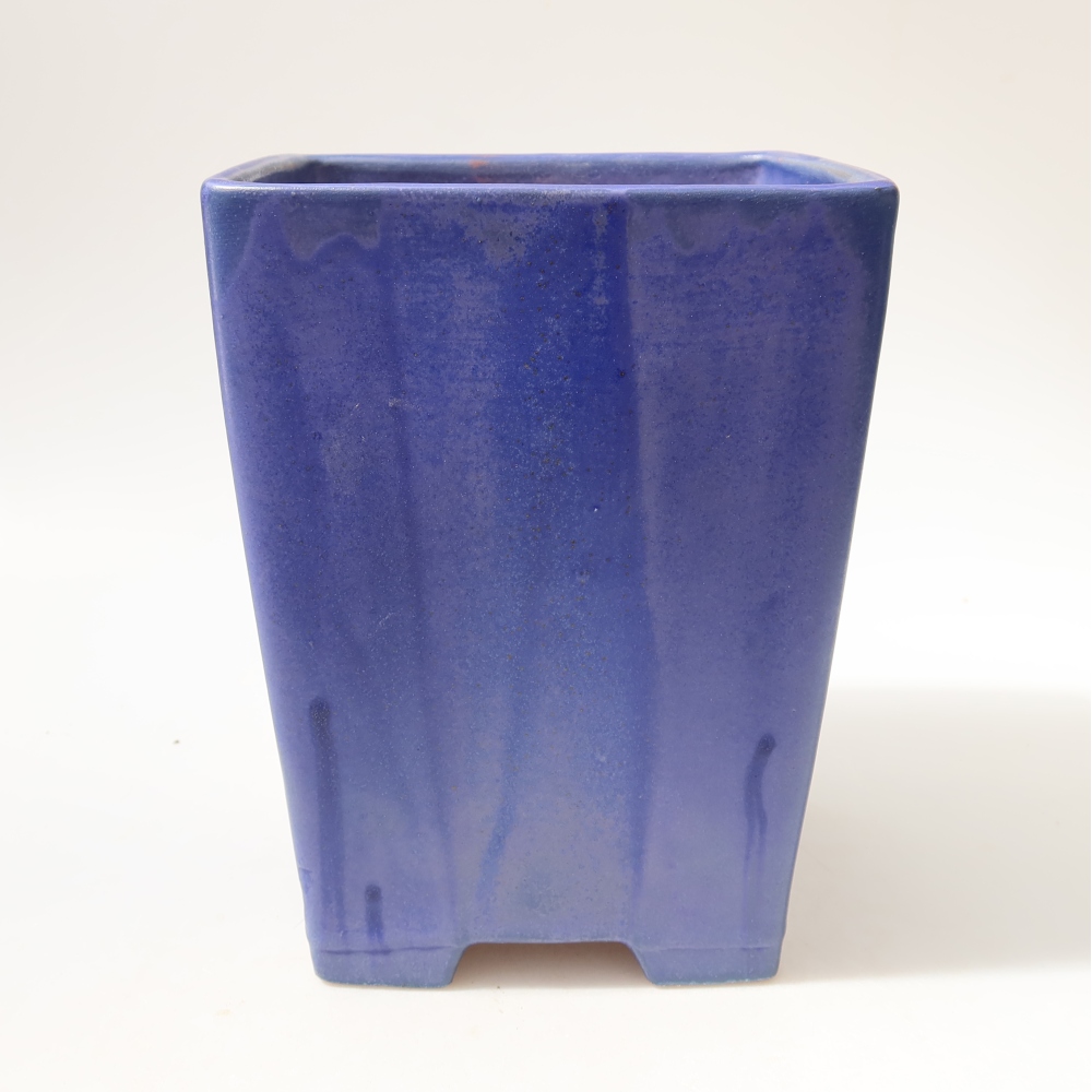 Vaso da bonsai in ceramica 15 x 15 x 19,5 cm, colore blu