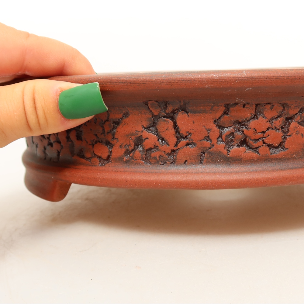 Guscio in ceramica  22,5 x 22,5 x 5,5 cm, colore mattone