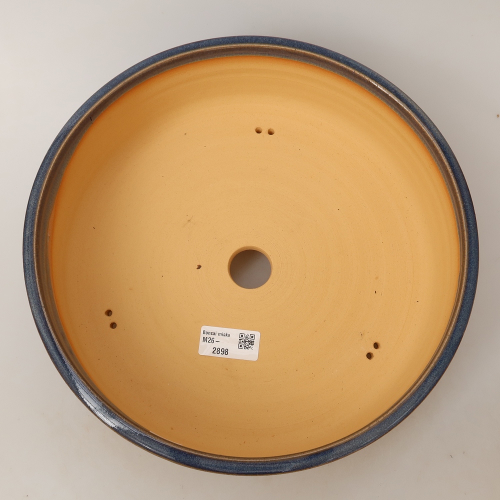 Vaso da bonsai in ceramica 27,5 x 27,5 x 8,5 cm, colore blu
